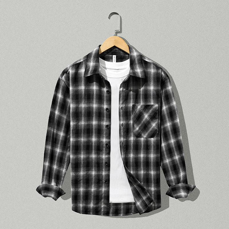 Thick Plaid Casual Shirt for Men