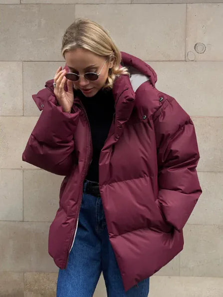 Fashion Coat With Removable Hood