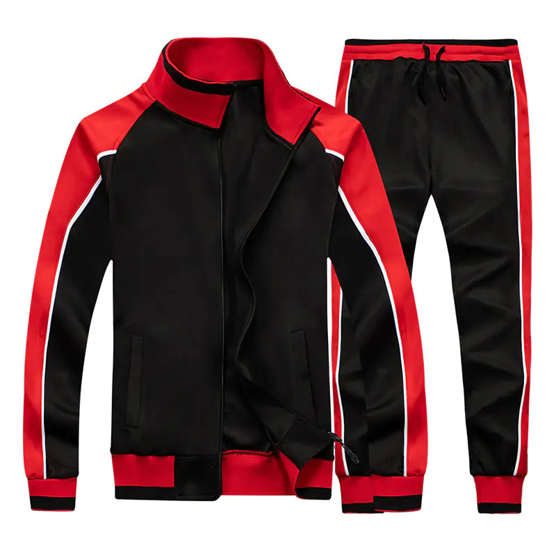 Men's Plus Size Autumn Long-Sleeved Sportswear Set
