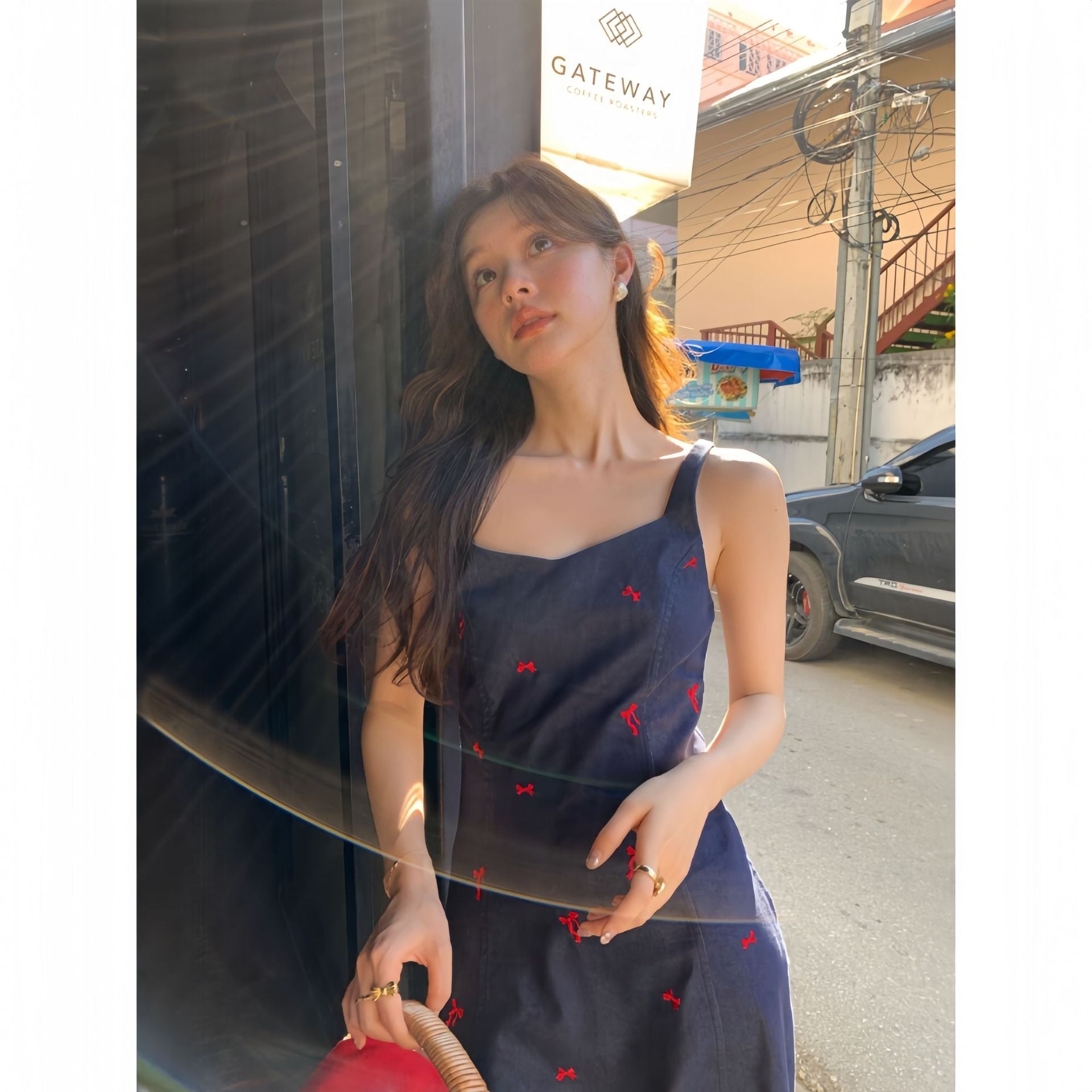 Cowboy camisole dress for women