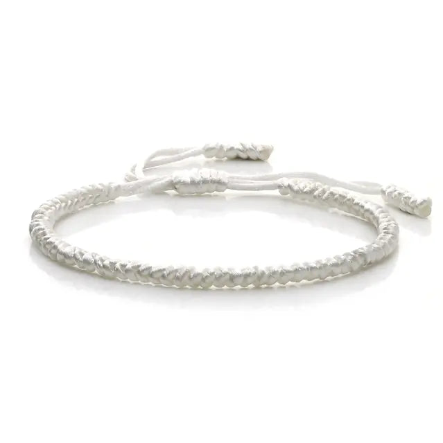 Multi-Color Hand-Woven Lucky Knot Couple Bracelet