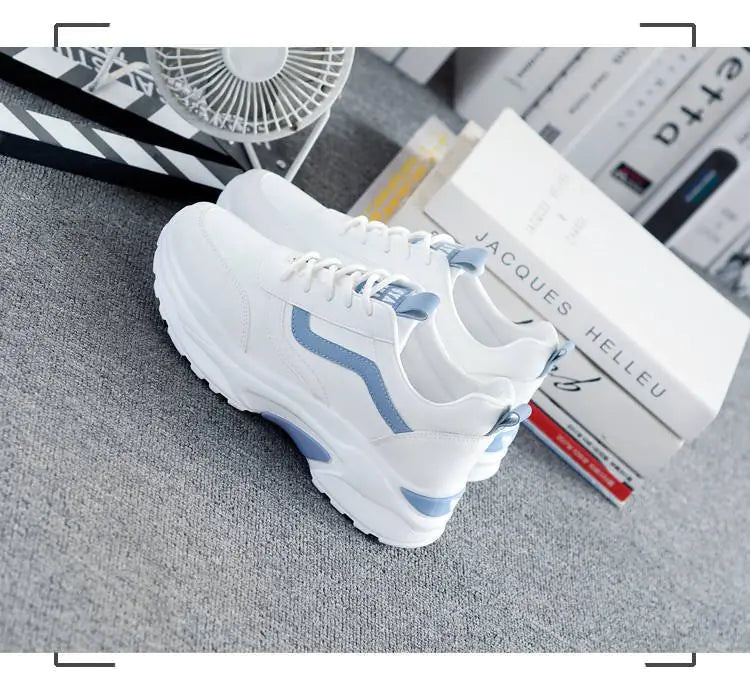 Fashionable Women's White Sneakers - 2020 Korean Style