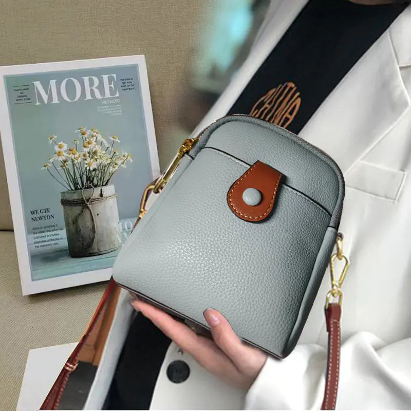 Women's Casual Cowhide Multifunctional Phone Bag