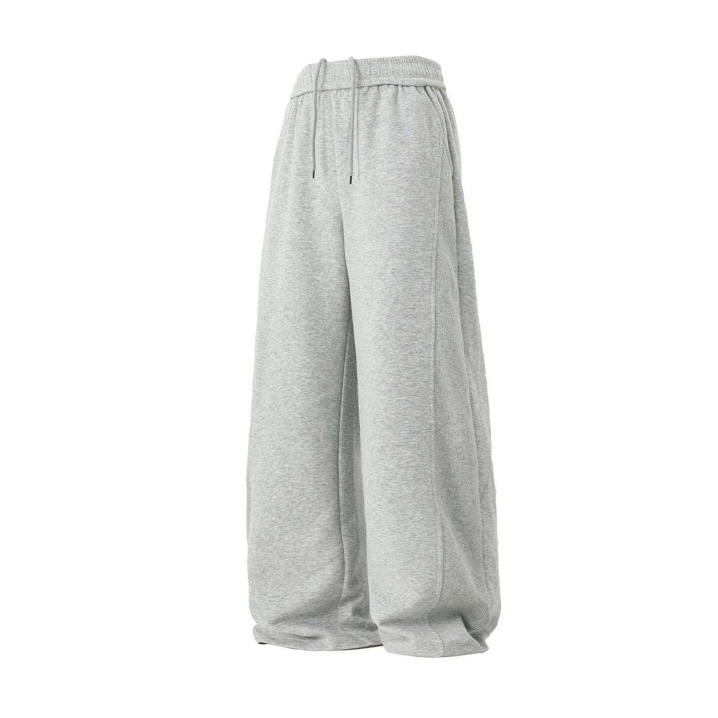 Side panel straight leg casual pants for men