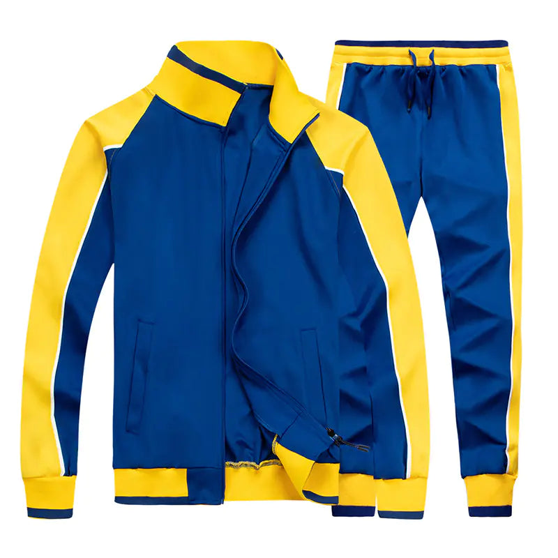 Men's Plus Size Autumn Long-Sleeved Sportswear Set