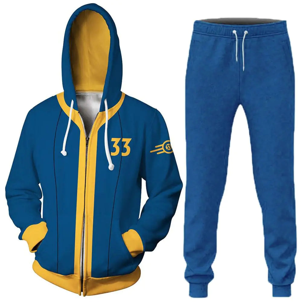Vault 33 Pullover Sweatshirt Lucy Zip-up Hoodie Shirt with Pants(hoodie02M)