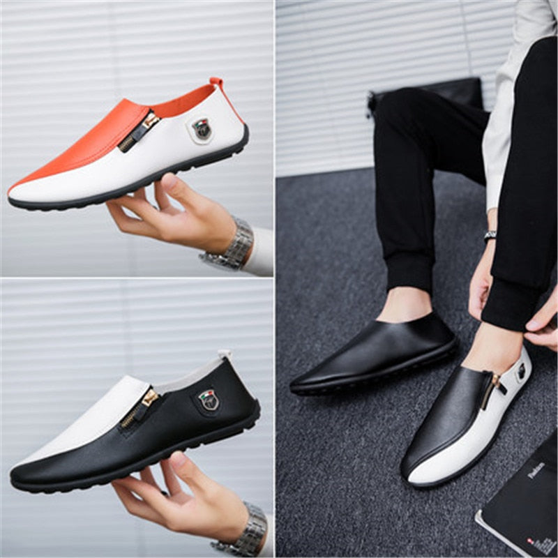 Men Loafers Driving Shoes Soft Casual Shoes Men Flats Men Shoes Leather Loafers Slip On unisex Light weige sneakers Dress shoes