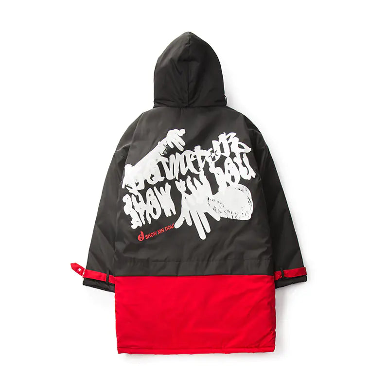 BF Color Block Pocket Cotton Jacket and Hoodie