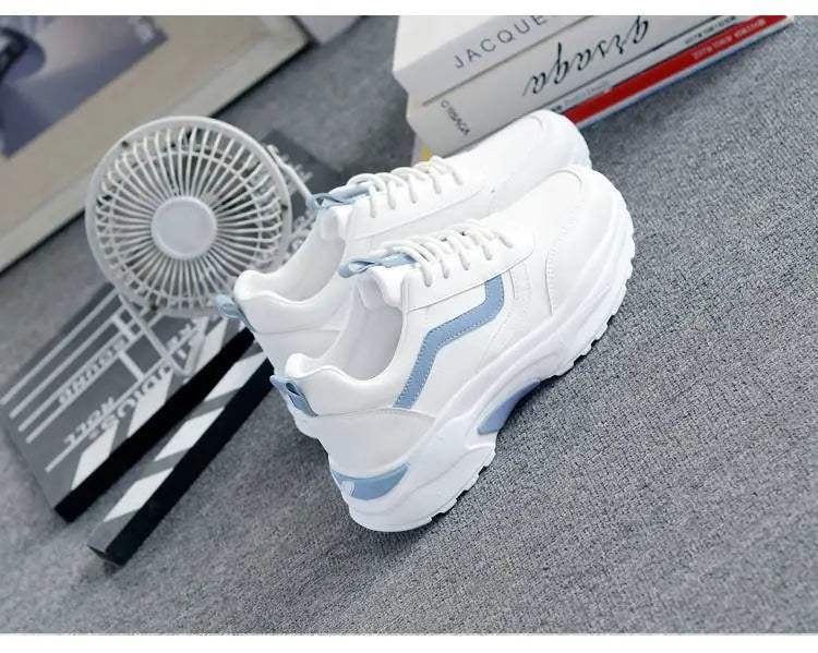 Fashionable Women's White Sneakers - 2020 Korean Style