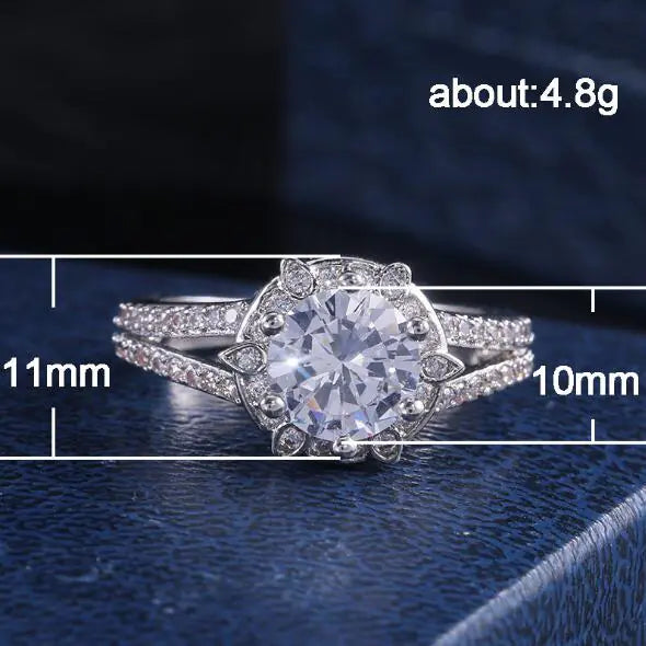 Simple Women's Zircon Ring - LAZADA Brand