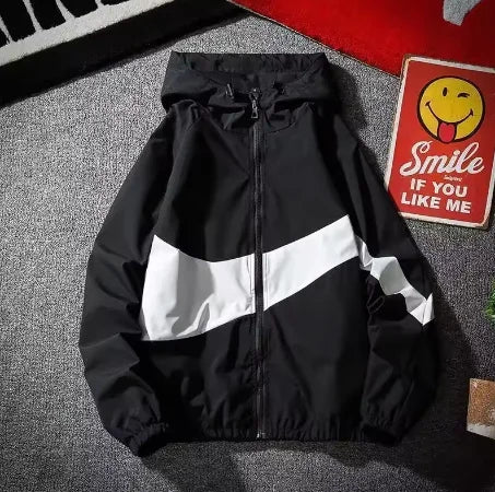 Men's Spring summer New Lightweight Jacket Hooded Outdoor  Hiking Climbing Jacket student windproof and sunscreen Thin jacket