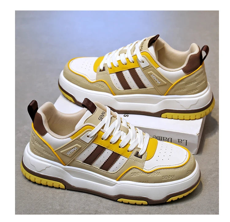 SENMA Men's Shoes 2025 Trendy Color Blocking Versatile Sports Shoes Luxury Men's Sneakers Tennis Shoes Men's Park Street Sneaker