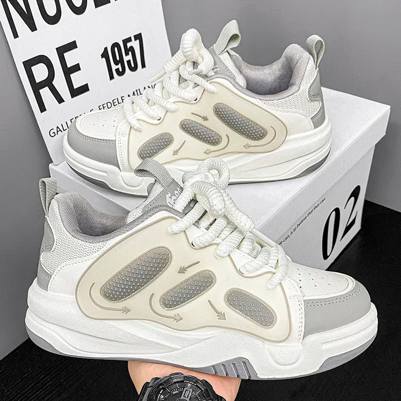 Sneakers for Men Vulcanized Shoes Personalized  Skateboard Trend Casual Street Running  Rebound Anti Slip Outdoor Running Shoes