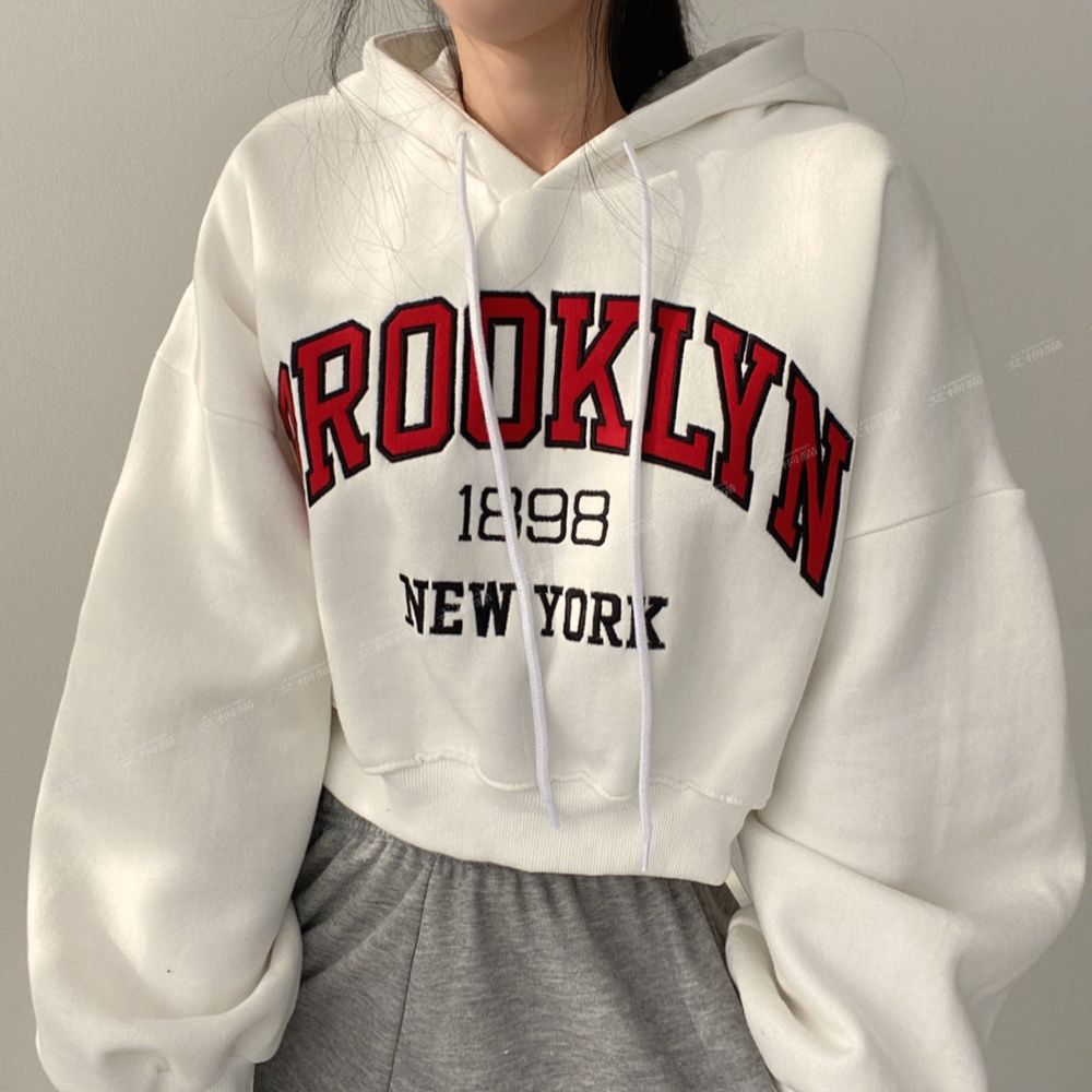 Hoodies Women American Style Cropped Baggy Chic Vintage Student Couple Streetwear Harajuku Y2k Letter Classic Design Personality