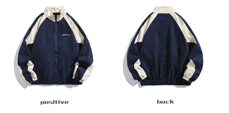 Reflective Striped Jacket 2023 Men Hip Hop Streetwear Coat Zipper Up Jacket Windbreaker Harajuku Thin Coats Sports Black Blue