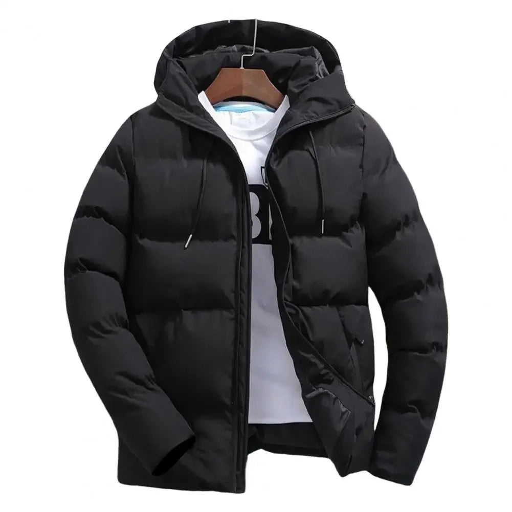 Fashion Parkas Men Winter Overcoat Thick Puffer Jacket Men Winter Coat Casual Jacket Warm Hooded Outwear Keep Warm Men Jacket