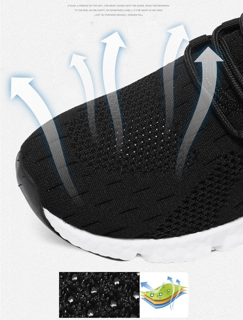 Breathable Mesh Men Shoes Trendy Lightweight Walking Flats Plus Size Male Tennis Sneakers Outdoor Running Fitness Shoes 2024