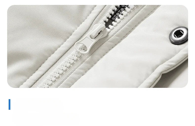 Winter Men's Warm Jacket Fashionable All-match Windproof Warm Down Cotton Coat Unisex Brand Thickened Hooded Parka Ski Clothes