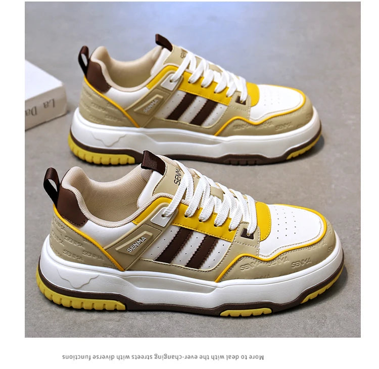 SENMA Men's Shoes 2025 Trendy Color Blocking Versatile Sports Shoes Luxury Men's Sneakers Tennis Shoes Men's Park Street Sneaker