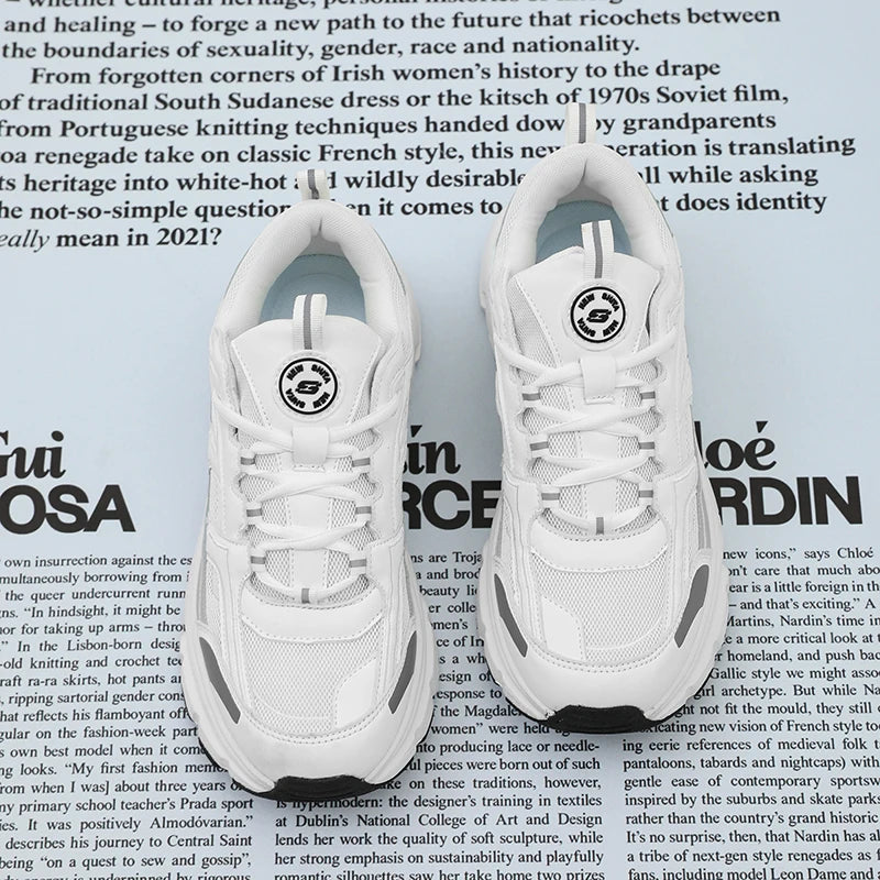 Women's Luxary Chunky Sneakers 2025 Spring Breathable Shoes for Men's Sports Running Casual Ladies Fitness Shoes