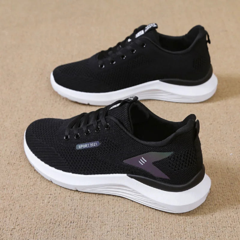 Women’s Lightweight Sports Running Shoes Spring Autumn Multifunctional Breathable Casual Sneakers for Daily Activewear