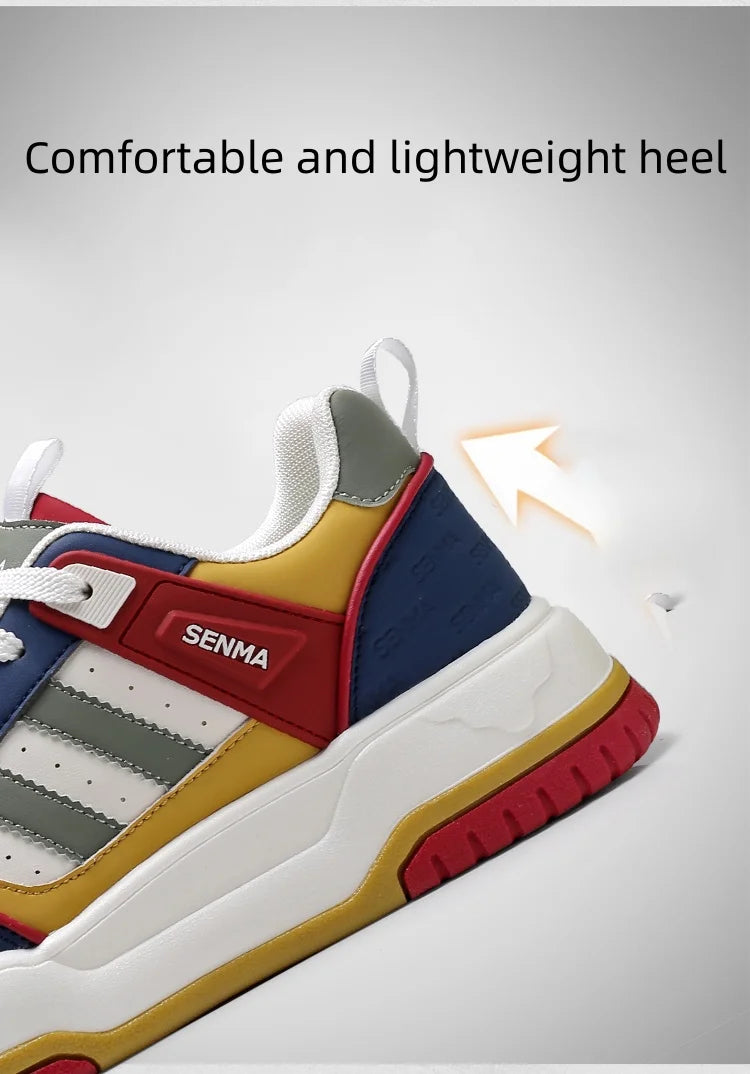 SENMA Men's Shoes 2025 Trendy Color Blocking Versatile Sports Shoes Luxury Men's Sneakers Tennis Shoes Men's Park Street Sneaker