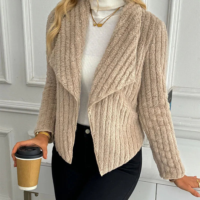 Autumn Winter New Coat Top Women Streetwear Fashion Long Sleeves Coat Sexy Cardigans Outwear Lady Casual Slim Versatile Clothing