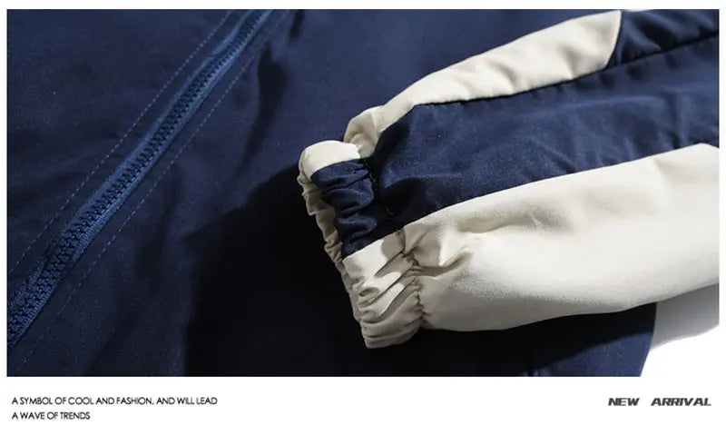 Reflective Striped Jacket 2023 Men Hip Hop Streetwear Coat Zipper Up Jacket Windbreaker Harajuku Thin Coats Sports Black Blue