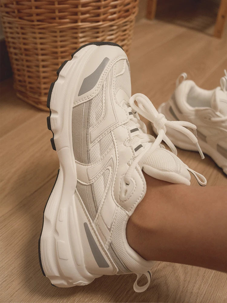 Women's Luxary Chunky Sneakers 2025 Spring Breathable Shoes for Men's Sports Running Casual Ladies Fitness Shoes