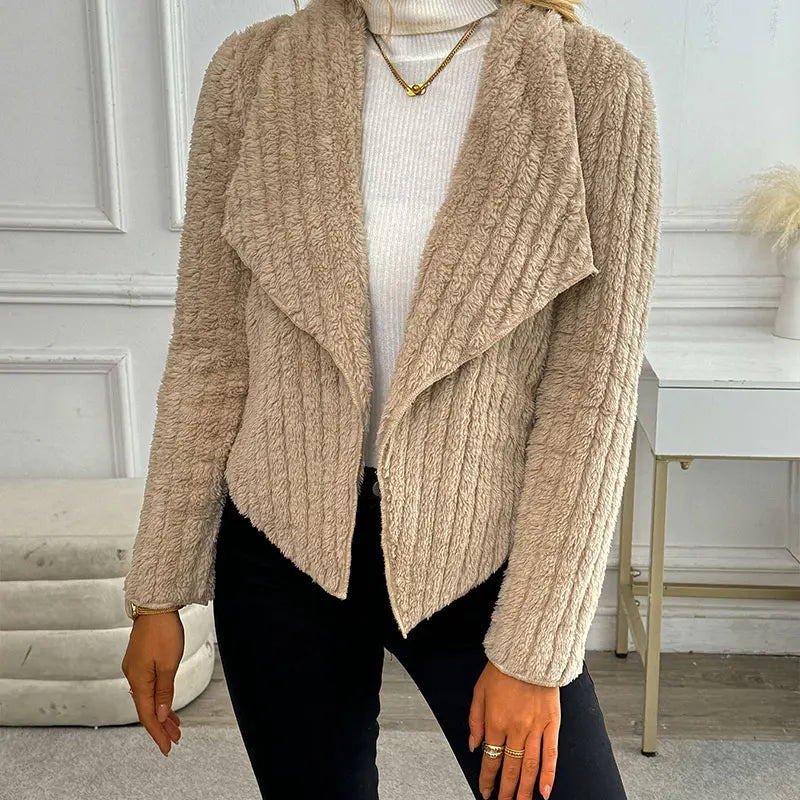 Autumn Winter New Coat Top Women Streetwear Fashion Long Sleeves Coat Sexy Cardigans Outwear Lady Casual Slim Versatile Clothing