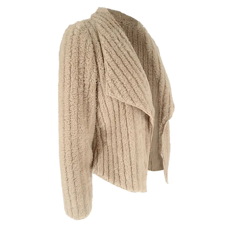 Autumn Winter New Coat Top Women Streetwear Fashion Long Sleeves Coat Sexy Cardigans Outwear Lady Casual Slim Versatile Clothing