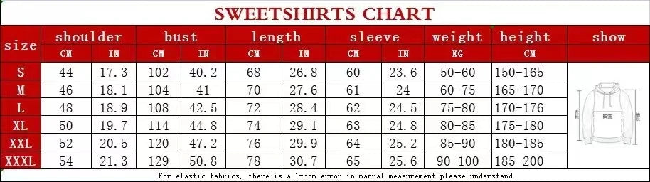 Spring and autumn 2024 Men's loose large v-printed hoodie, winter casual warm-lined hooded sweatshirt Hoodie Warm Winter Gifts B