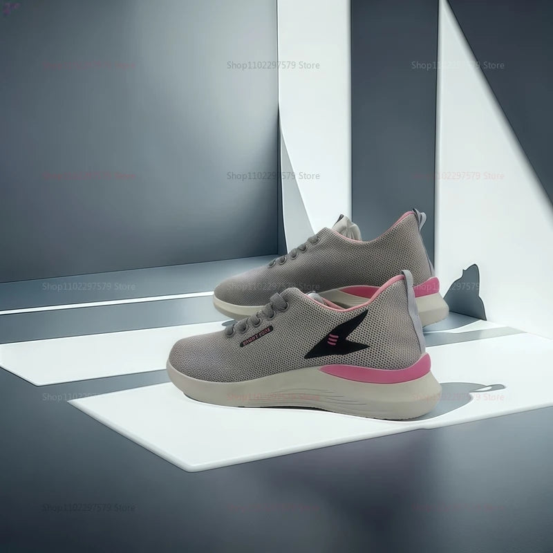 Women’s Lightweight Sports Running Shoes Spring Autumn Multifunctional Breathable Casual Sneakers for Daily Activewear