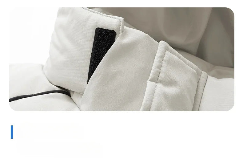 Winter Men's Warm Jacket Fashionable All-match Windproof Warm Down Cotton Coat Unisex Brand Thickened Hooded Parka Ski Clothes