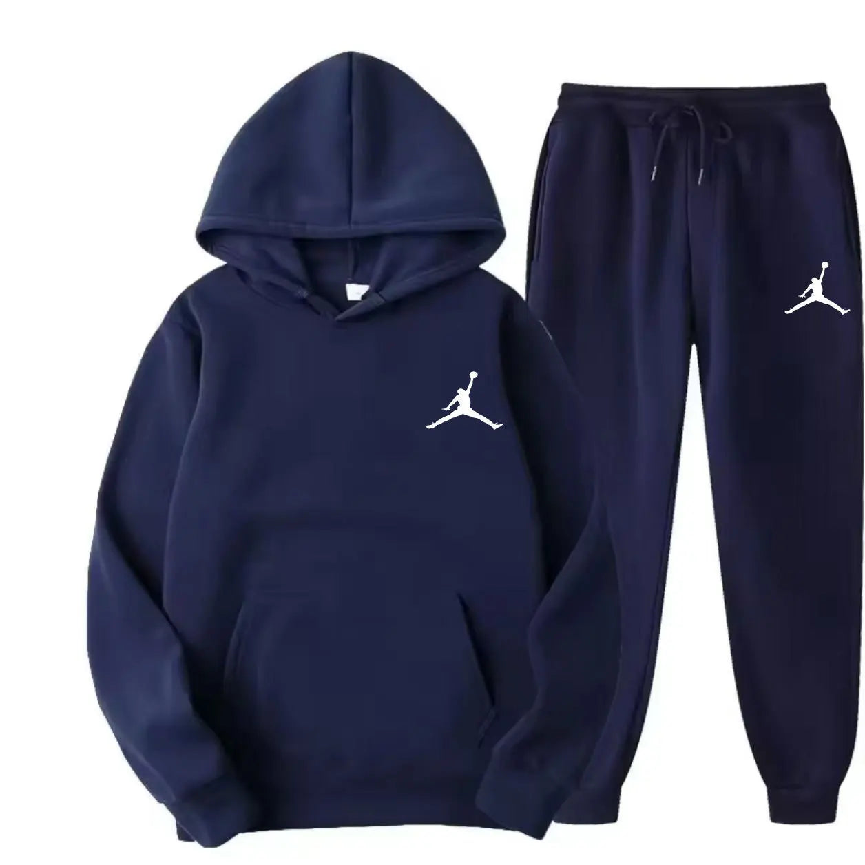 Fashion casual spring and autumn men's and women's hoodie + pants two-piece set a new outdoor basketball men's pullover set