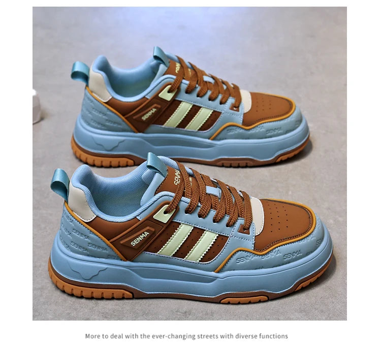 SENMA Men's Shoes 2025 Trendy Color Blocking Versatile Sports Shoes Luxury Men's Sneakers Tennis Shoes Men's Park Street Sneaker