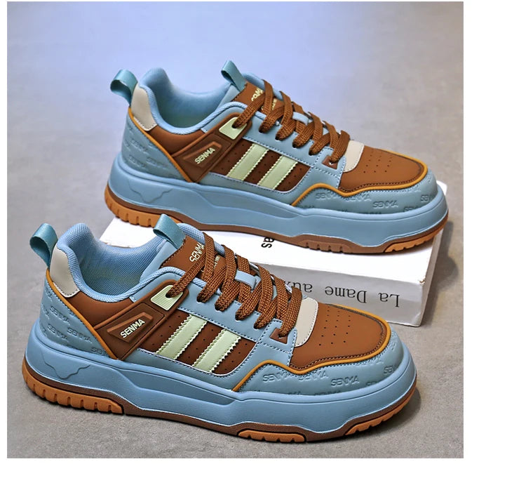 SENMA Men's Shoes 2025 Trendy Color Blocking Versatile Sports Shoes Luxury Men's Sneakers Tennis Shoes Men's Park Street Sneaker
