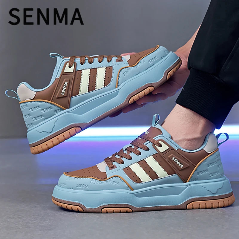 SENMA Men's Shoes 2025 Trendy Color Blocking Versatile Sports Shoes Luxury Men's Sneakers Tennis Shoes Men's Park Street Sneaker