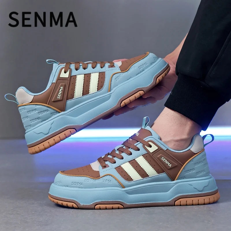 SENMA Men's Shoes 2025 Trendy Color Blocking Versatile Sports Shoes Luxury Men's Sneakers Tennis Shoes Men's Park Street Sneaker