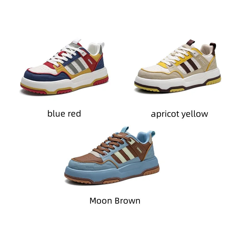 SENMA Men's Shoes 2025 Trendy Color Blocking Versatile Sports Shoes Luxury Men's Sneakers Tennis Shoes Men's Park Street Sneaker