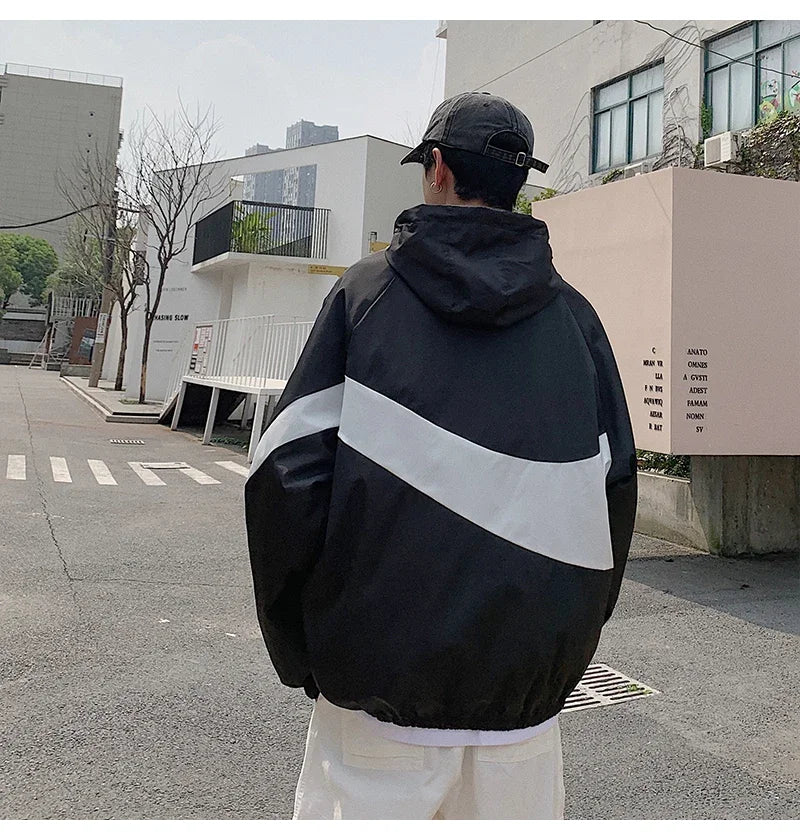 Men's Spring summer New Lightweight Jacket Hooded Outdoor  Hiking Climbing Jacket student windproof and sunscreen Thin jacket