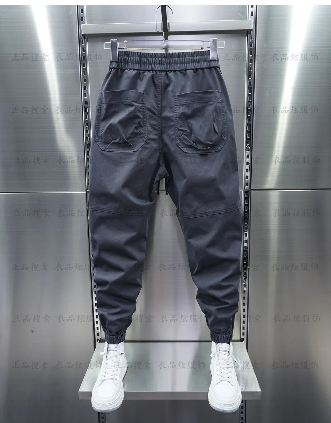 Multi-Pocket Cargo Pants Solid Color Casual Harem Pencil Trousers Outdoor Jogging Sweatpants Luxury Brand Men's Clothing
