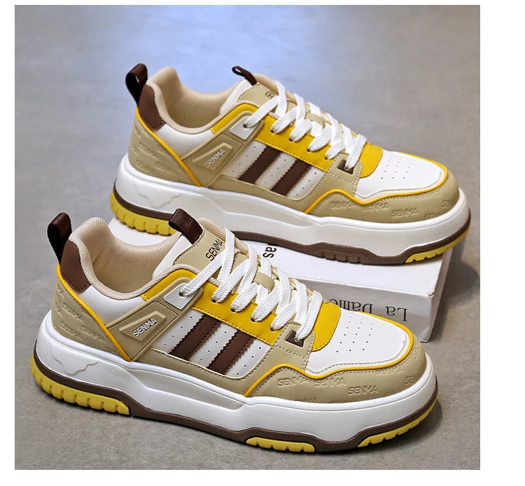 SENMA Men's Shoes 2025 Trendy Color Blocking Versatile Sports Shoes Luxury Men's Sneakers Tennis Shoes Men's Park Street Sneaker