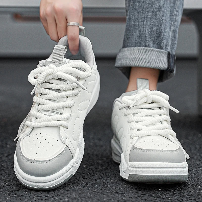 Sneakers for Men Vulcanized Shoes Personalized  Skateboard Trend Casual Street Running  Rebound Anti Slip Outdoor Running Shoes