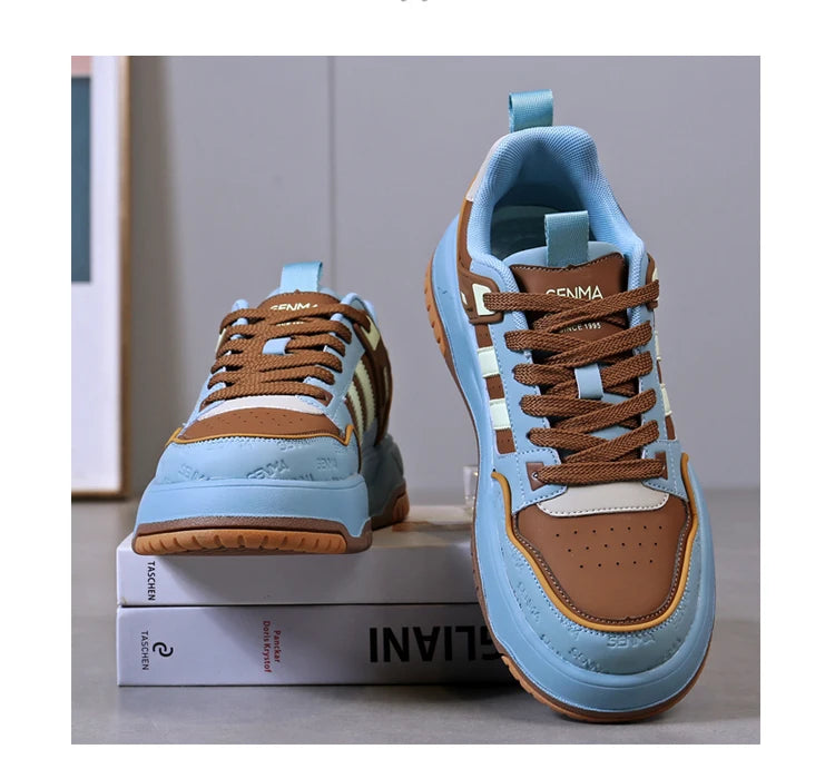 SENMA Men's Shoes 2025 Trendy Color Blocking Versatile Sports Shoes Luxury Men's Sneakers Tennis Shoes Men's Park Street Sneaker