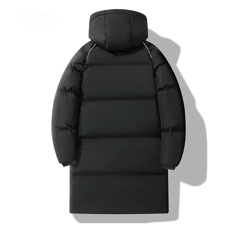 Winter Men's Warm Jacket Fashionable All-match Windproof Warm Down Cotton Coat Unisex Brand Thickened Hooded Parka Ski Clothes