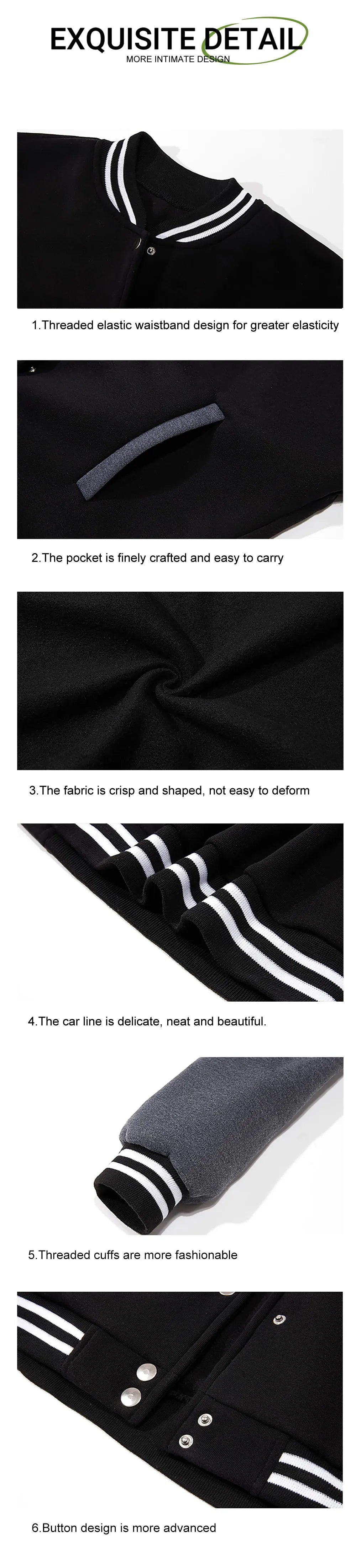 New York Land Of Dreams Capital Of Liberly Baseball Jersey Men Retro Soft Coat Trendy American Jackets Autumn Fleece Men Top