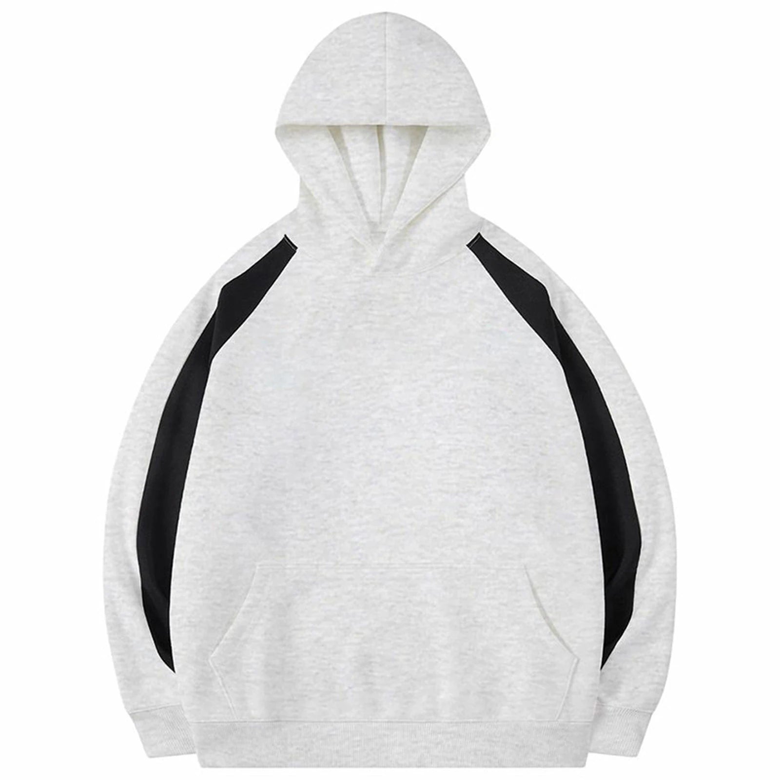 Winter Men'S Fashionable Color Blocked Warm Hoodie Comfortable Breathable And Soft Pullover Sweater For Daily Wear And Vacation