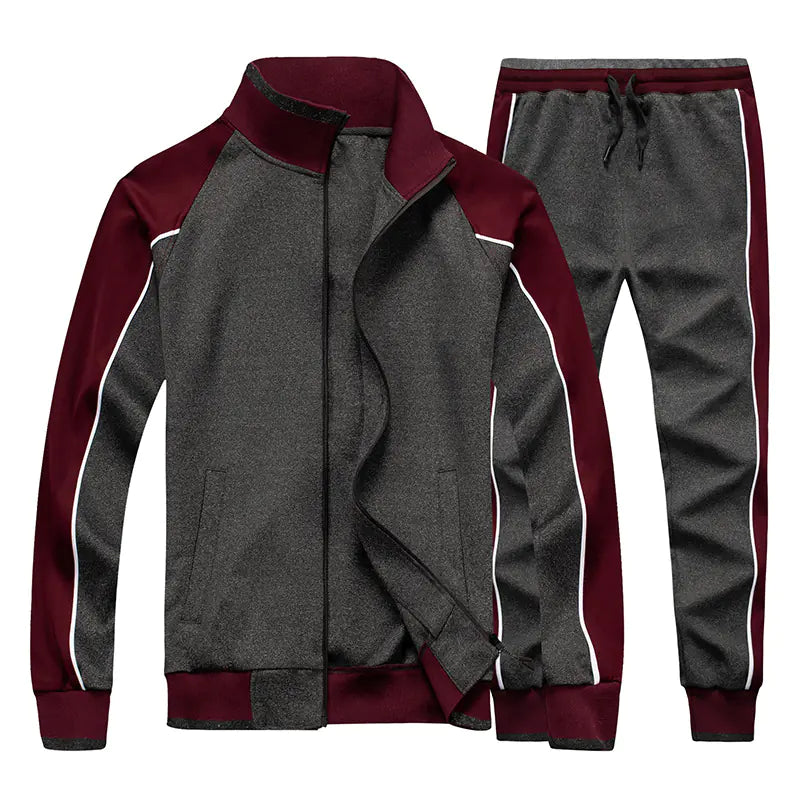 Men's Plus Size Autumn Long-Sleeved Sportswear Set