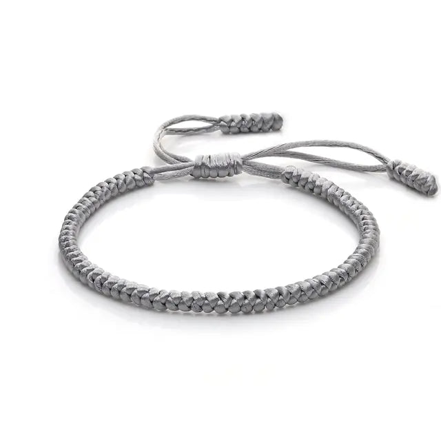 Multi-Color Hand-Woven Lucky Knot Couple Bracelet